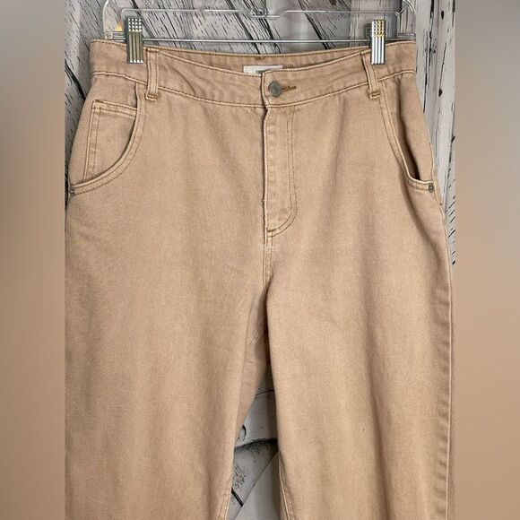 Forever 21 High Waisted Denim Pants Tan 27 - Picture 2 of 7